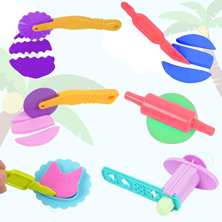 Playdough Ice Cream Mold for Kids Simulation Cookies Popsicle Party Play Plastics Clay Dough Tools Accessories Children DIY Toys