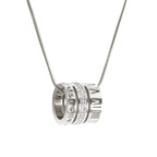 Stainless Steel Heart-shaped Pendant Necklace Metal Waterproof Jewelry For Women