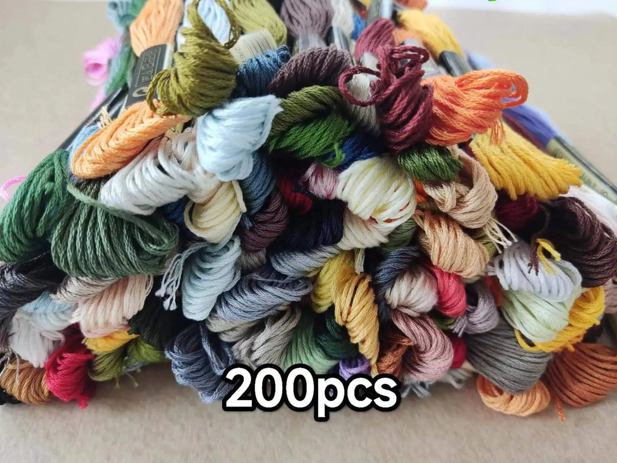100% Cotton High Quality Cross Stitch Floss Embroidery Thread  Cross Stitch Embroidery Hand Knitting Sewing Weaving 8m 447 Color