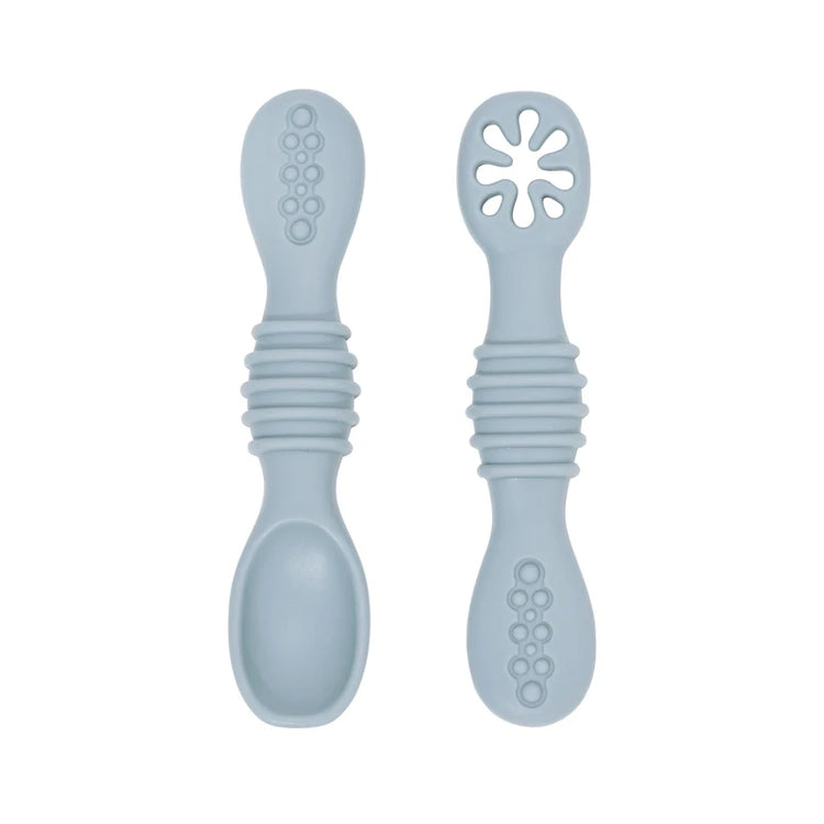 Baby Silicone Grinding Training Spoon Feeding Complementary Food Rice Paste Double Headed Soft Spoon Sticky Licking Rod