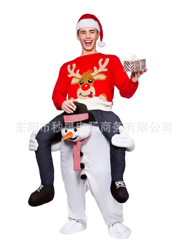 2023 New Animal Doll Prosthetic Leg Pants Halloween Spoof Costume Magic Back Pants