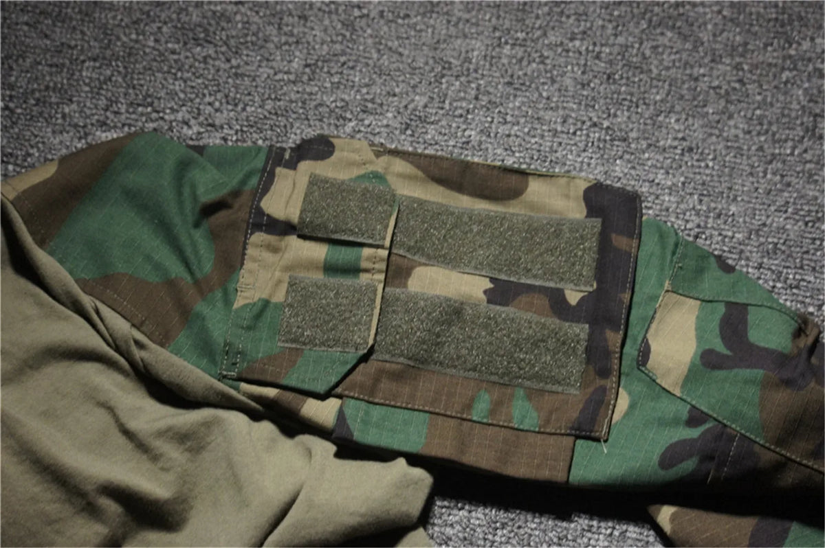 M81 Woodland camouflage GEN3 G3 TrainingTactical Hunting Combat training special force Frog suit Long sleeved+long pants ﻿