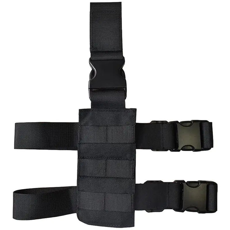 Universal Drop Leg Holster Thigh Platform Tactical MOLLE Gun Holster for Hunting Paintball Panel with Adjustable Molle Straps