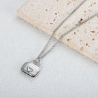 Stainless Steel Heart-shaped Pendant Necklace Metal Waterproof Jewelry For Women