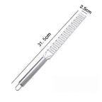 1PC 30cm Kitchen Grater Lemon Cheese Spices Stainless Steel Grater Kitchen Gadgets Flat Grater Design Long Grater