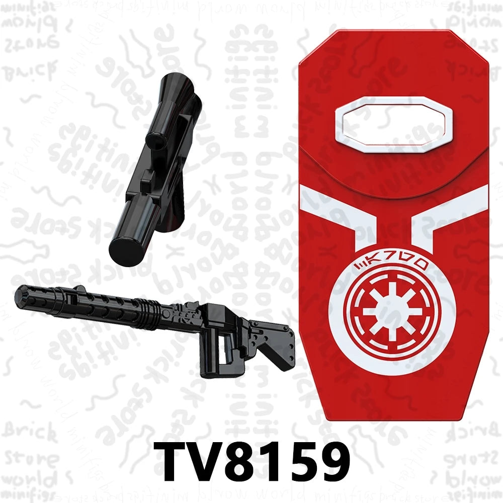 TV6117 TV6118 TV6119 Space War Action Figure Accessories Building Blocks Gift Toys For Children Adult Brick TV6116 TV6115 TV6114