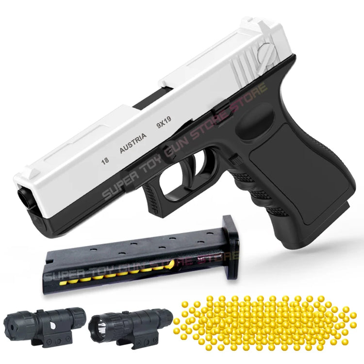 2025. toy gun G18. Hand loaded soft bullet toy air gun CS outdoor shooting game Adult toy gun