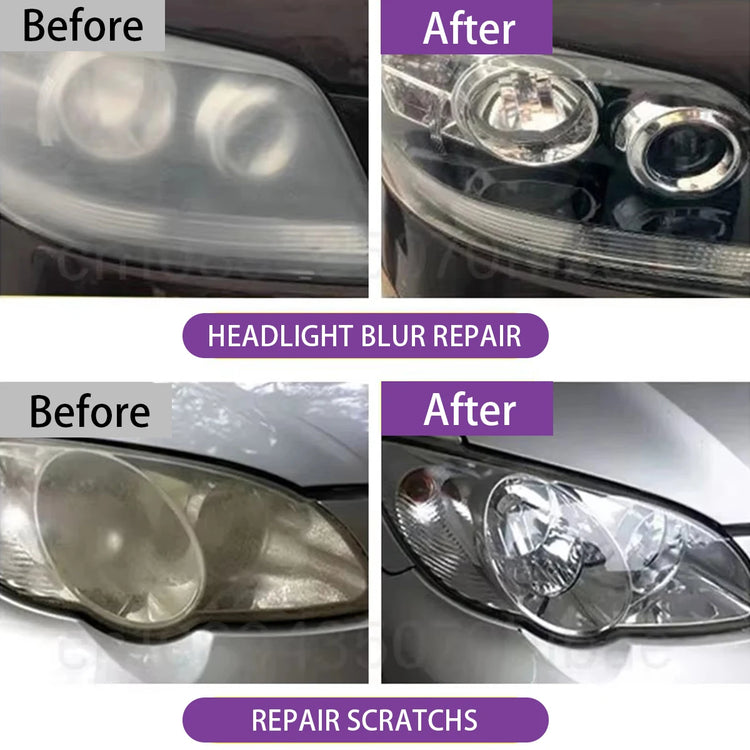 Car Headlight Restoration Polishing Kits Headlamp Repair Cleaning Paste Remove Oxidation Headlight Polish Liquid