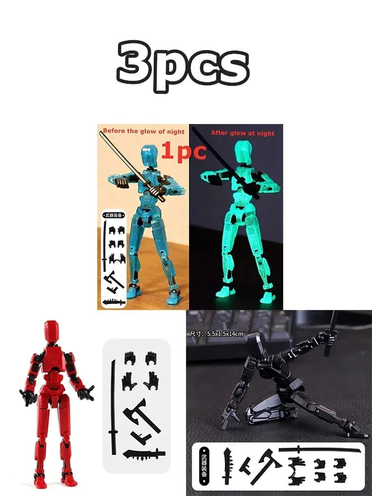 13 Action Figure Titan Multi-Jointed Movable Shapeshift Robot T13 Action Mannequin Character And Dog Figure Toys Gifts