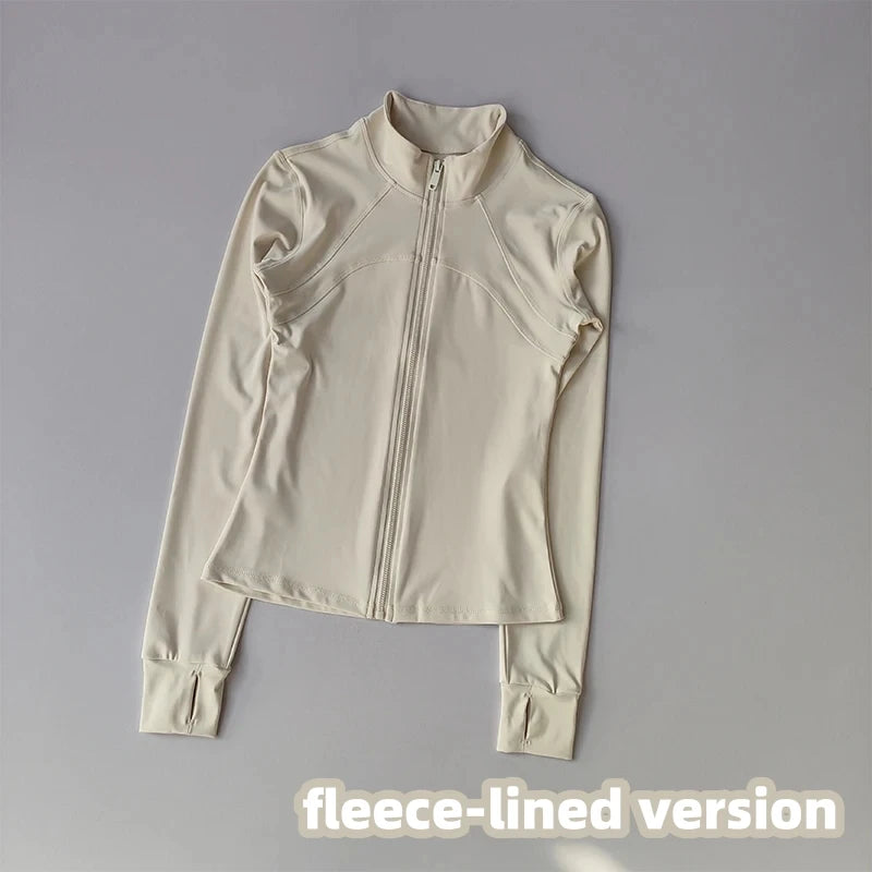 Women's Sports Jackets Quick-drying Running Training Coat Fitness Top Gym Jacket Long Sleeve Sports Jacket Workout Sweatshirt