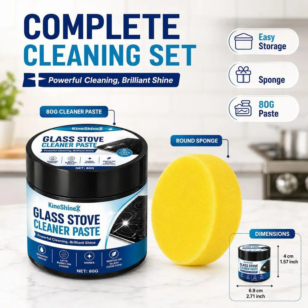 Heavy Duty Stove Oven Cleaner Paste Kitchen Cleaner Concentrated Oil Stain Remover for Range Hood Stove Cookware Cleaning Agent