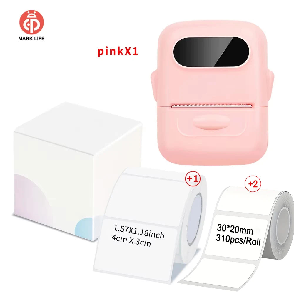 Marklife Thermal Label Printer P50 Bluetooth Sticker Printer Waterproof Tear-Resistant Stickers For Gift/Diy Creative/Marking
