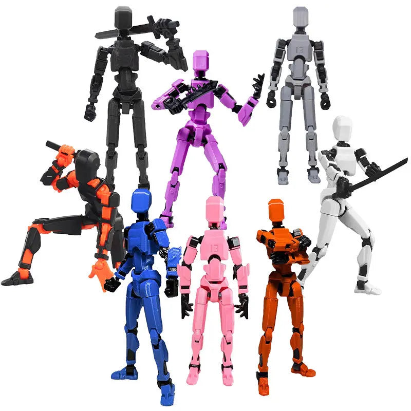 13 Action Figure Titan Multi-Jointed Movable Shapeshift Robot T13 Action Mannequin Character And Dog Figure Toys Gifts