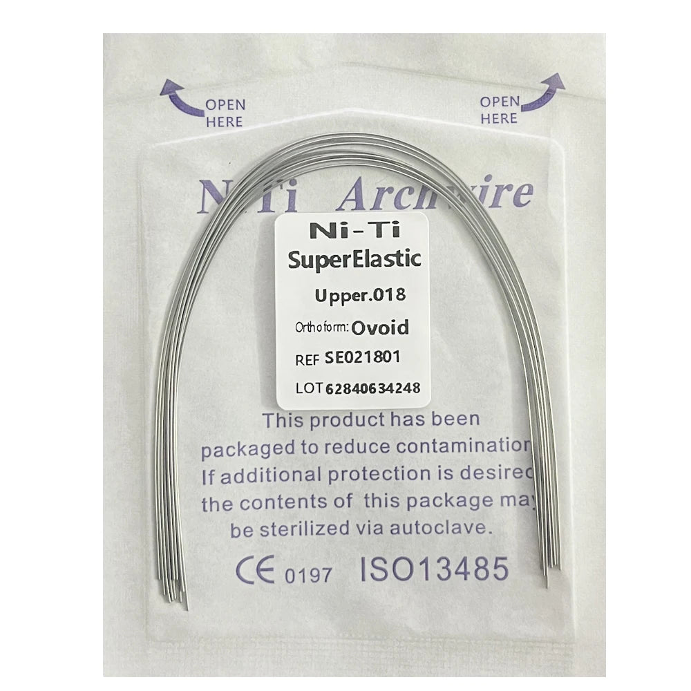 10pcs/Pack AG Dental Orthodontic Arch Wires NITI  Round / Rectangular Oval Form Ortho Arch Wire Dentist Tool