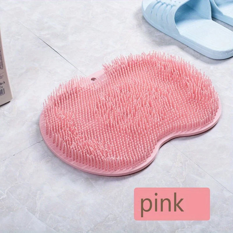 Exfoliating Foot Brush and Back Scrubber Anti-Slip Suction Cup - Deep Cleansing and Exfoliating Tool for Body Dirt Removal