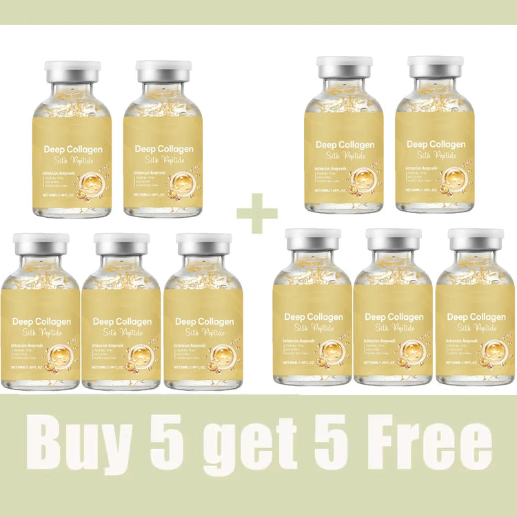 Silk Peptide Ampoule | Anti-Aging Serum with Collagen & 30 Peptide Complex for Intensive Lifting, Skin Tightening & Firming