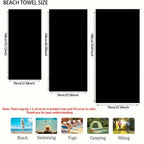 Beach Towel Camouflage Print Pattern Sunscreen And Windproof Suitable For Swimming Pool Camping Travel Blanket