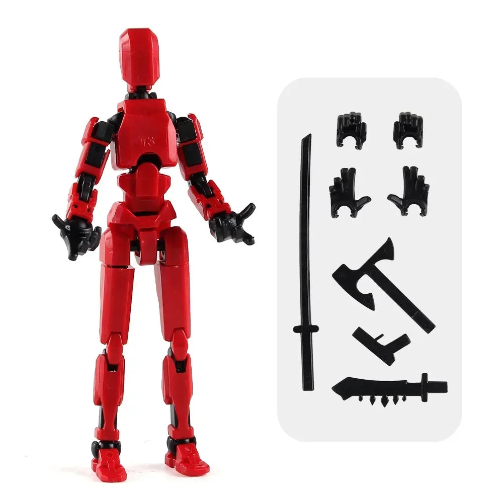13 Action Figure Titan Multi-Jointed Movable Shapeshift Robot T13 Action Mannequin Character And Dog Figure Toys Gifts