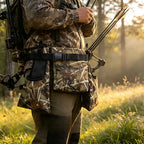 3-in-1 Camo Tactical Hunting Waist Belt Bag , Multi-Pocket Adjustable Outdoor Archery & Hunting Gear Storage Pouch
