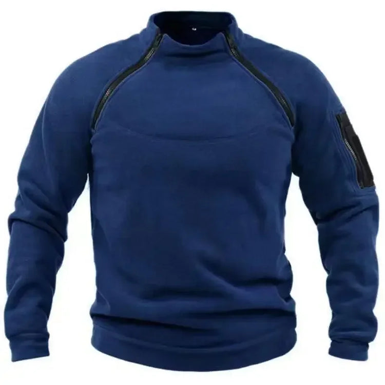 Men's US Tactical Outdoor Jacket Hunting Clothes Warm Side Zippers Fleece Pullover Man Windproof Autumn Coat Underwear