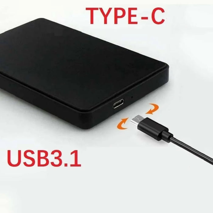 2.5 HDD/SSD Case SATA to USB 3.1/3.0 Adapter Case 6gbps HD External Hard Drive Enclosure Box for Disk HDD Type USB-C Enclosure