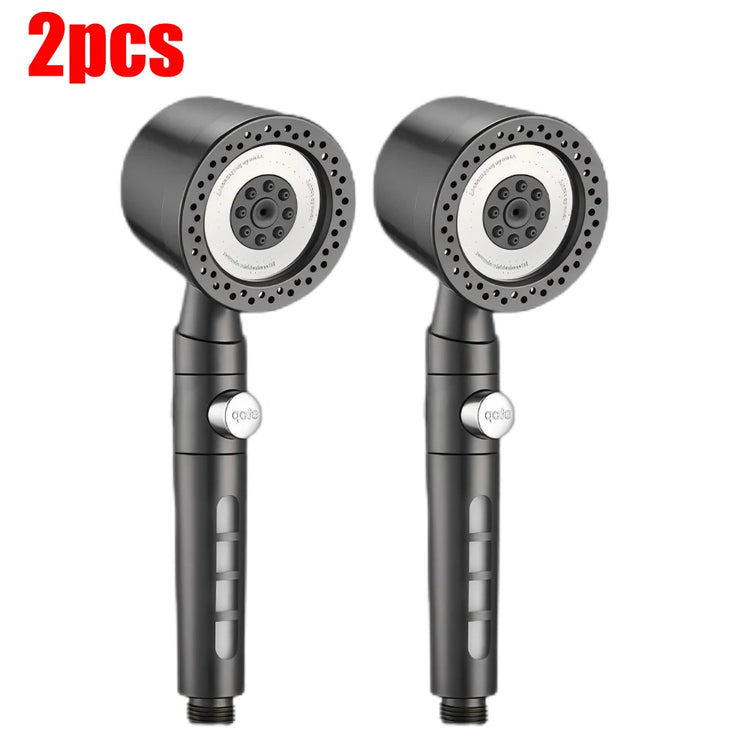 5 Modes Bathroom Shower Head Portable High Pressure Powerful Rain ShowerHead Explosion-proof and Drop-proof Universal Shower Set