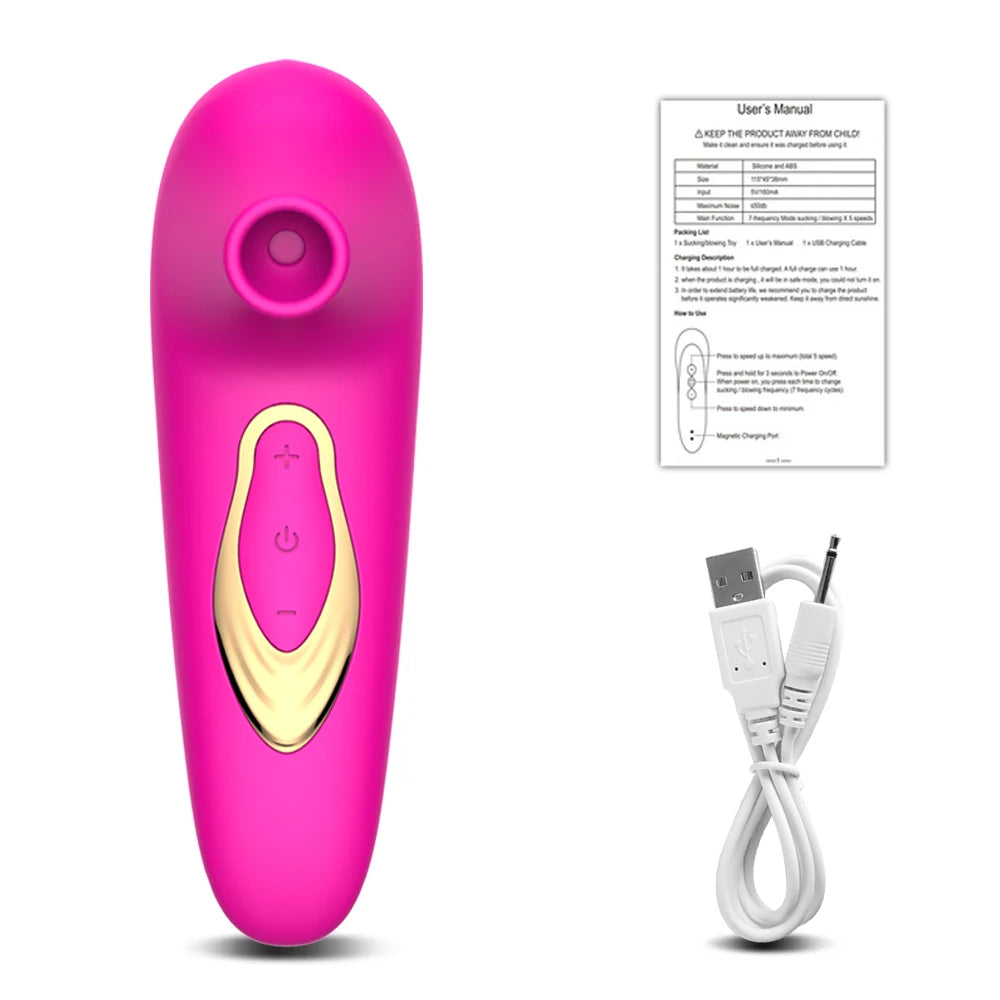Powerful Oral Sucking Vibrator for Women Sucker Clitoris Vibrator Female Nipple Vacuum Stimulator Sex Toys Goods for Adults 18