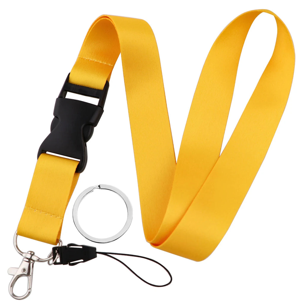 Fashion Mobile Phone Lanyard Pure Color Neck Strap Credencial Teacher Lanyard For Keys Id Card Holder Pass Key Ring Accessories
