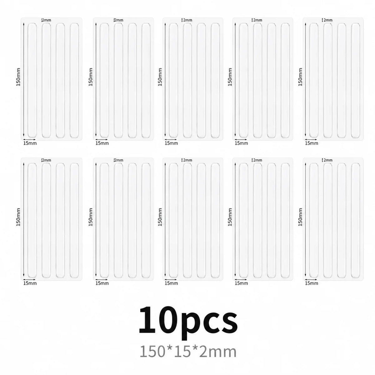 Self Adhesive Buffer Pads Refrigerator Anti-collision Strip Door Stopper Cabinet Door Bumpers Transparent Wall Protector Pad