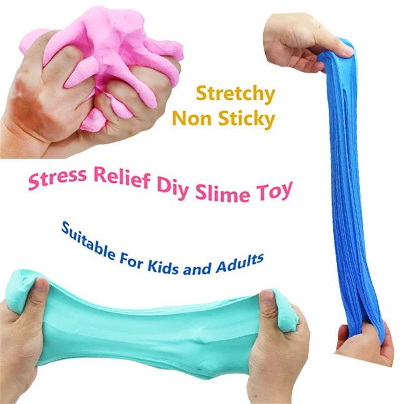 9PCS 50ml Butter Slime Kit Toys DIY Slime Fluffy Party Antistress Educational Toys For Kids Boys Girls Birthday Gift