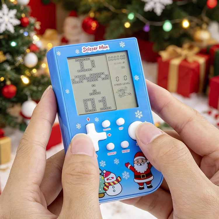 Pocket Handheld Game Console 26 In 1 Classic Tetris Game Machine Portable Mini Electronic Game Toy Xmas Stocking Fillers