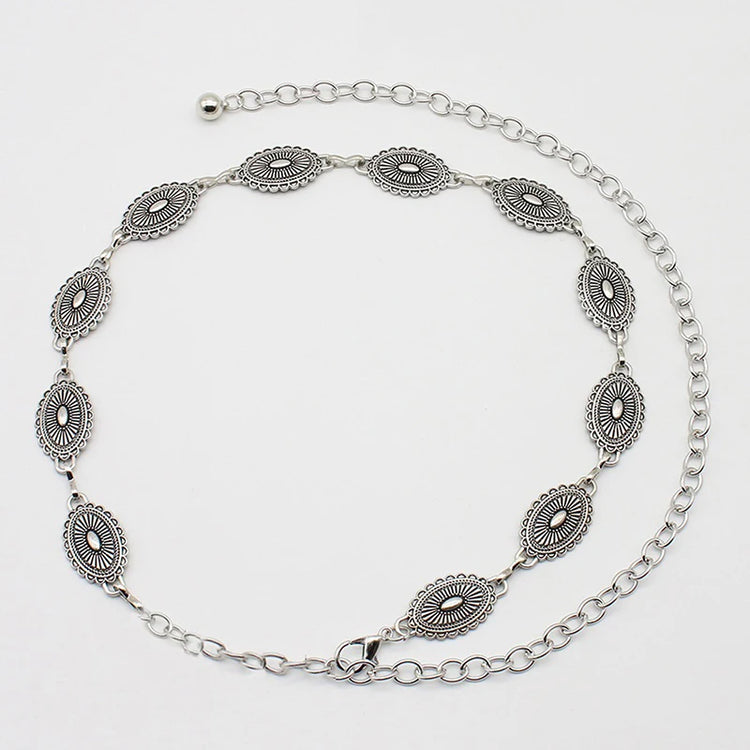 ★▲Retro Versatile Ethnic Style Metal Bohemian Waist Chain Belt For Women Fashion Sweater Chain Waist Seal Body Decor Accessories