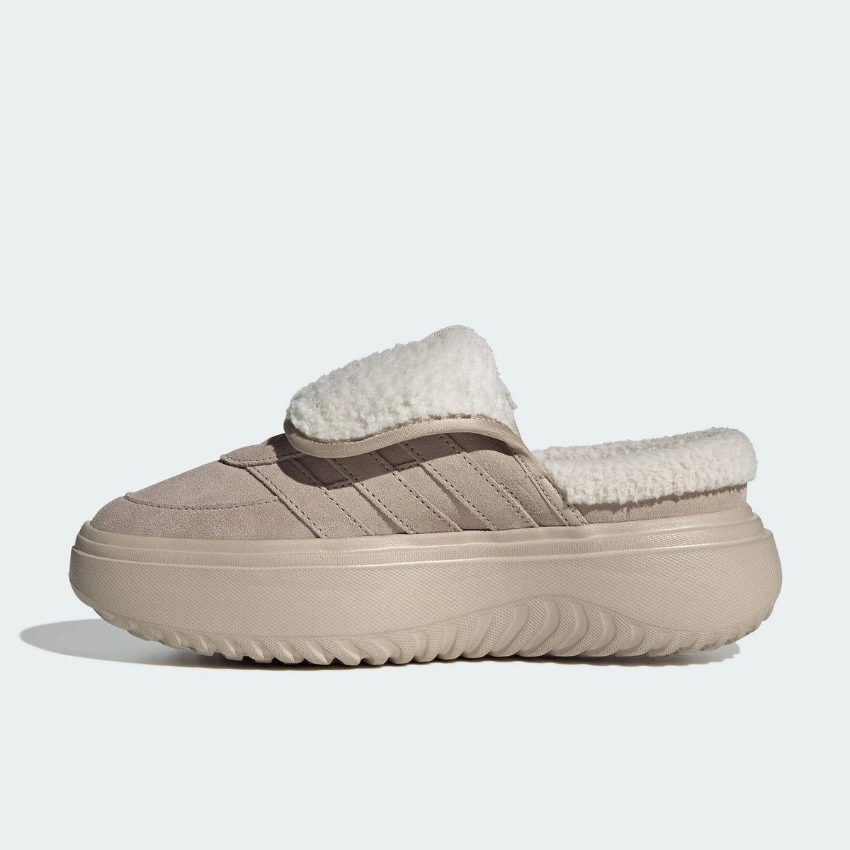 Adidas genuine GRAND COURT Women's Insulated Thick Sole Wear-Resistant Fleece Shoes JS4997