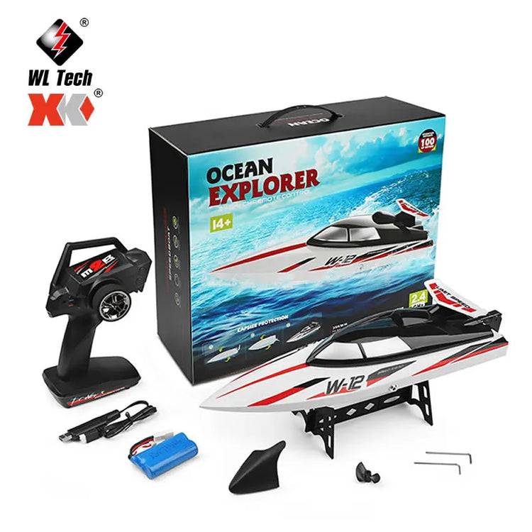 WLtoys WL 912-A RC Racing Boat 35KM/H High Speed 2.4GHz Remote Control Toys Capsize Protection Speedboat BoatsToy Boys Kids Gift