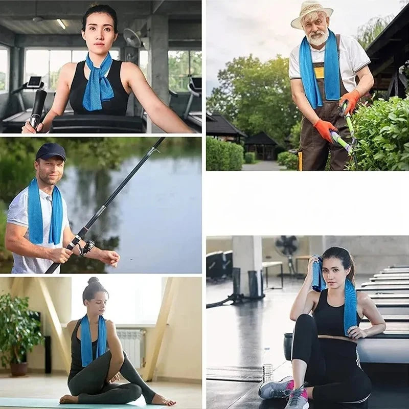 Outdoor Microfiber Sports Cooling Ice Towel Quick Dry Cold Fitness Towel for Camping - Cool Towel