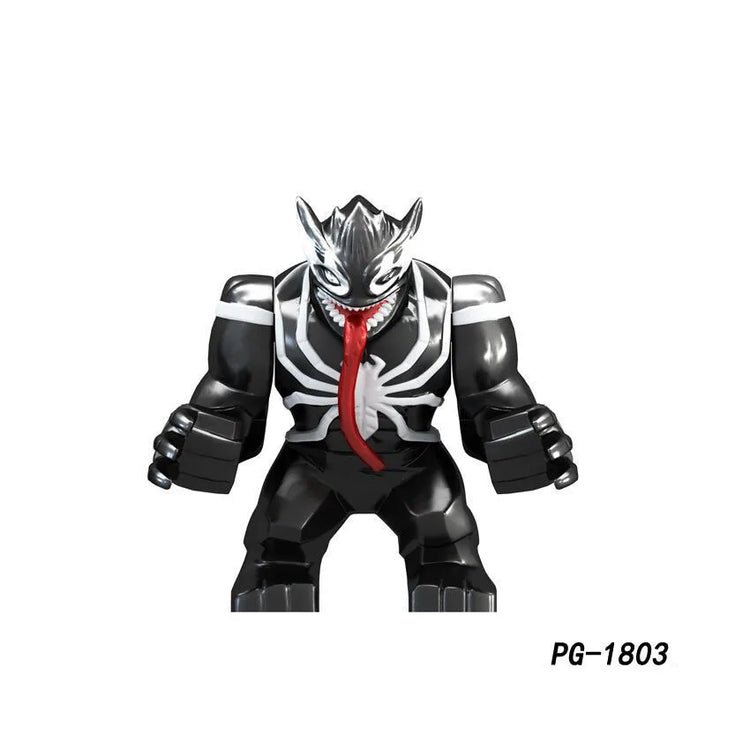 8cm Superhero Building Blocks Avengers Character Venom Model Character Set Building Blocks Toy Boys and Girls Birthday Gifts
