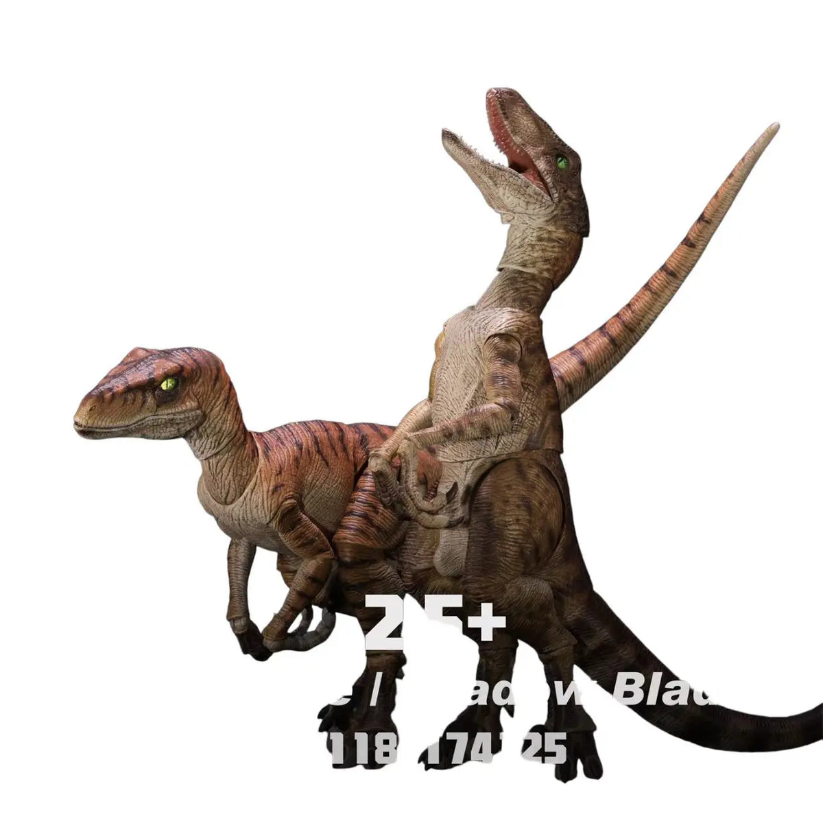 Brand-new NANMU Studio Jurassic dinosaur action figure - Allosaurus/Raptor. With a mischievous smirk. Collectible statue version
