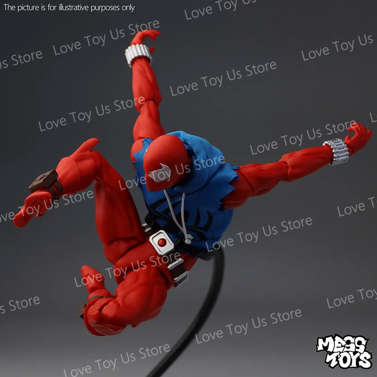Original Mess Toys Scarlet Hero Scarlet Spiderman Messtoys Spider Man Anime Action Figure Figurine Statue Model Gifts Toys