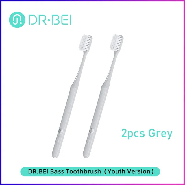 DR.BEI Toothbrush Youth Version Better Brush Head 2 Color Care For Gums Daily Cleaning Adult Oral Toothbrush Bass Teeth Brush