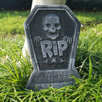 4pcs Halloween Foam RIP Graveyard Tombstone Decor Skeleton Tomb Haunted House Party Prank Prop Yard Outdoor Home Decorations