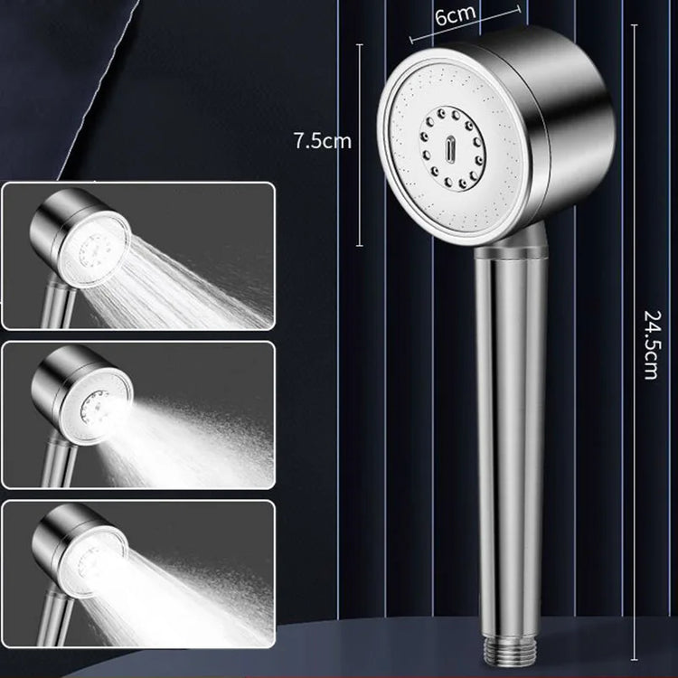 304 Stainless Steel Filter Pressure-Boosting Adjustable Handheld Showerhead Household Bathroom Shower Set Three-Speed Showerhead