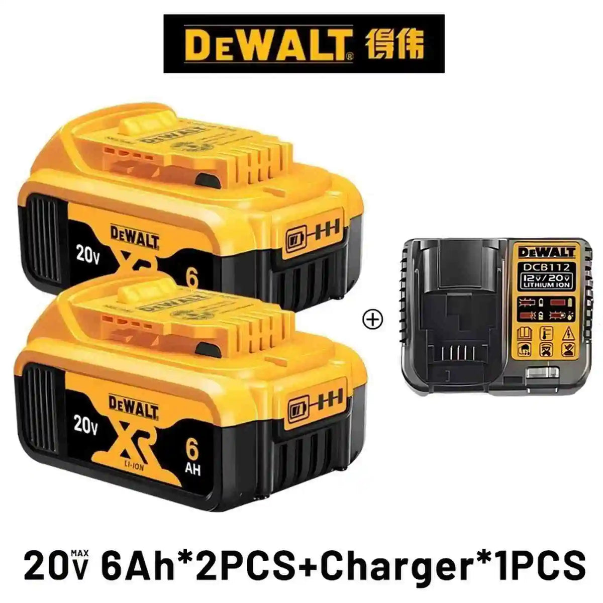 100%Original Dewalt Battery 20V 6Ah 9Ah Tool Battery DCB206 DCB205 DCB200 DCF887 DCG405 DCD791 DCF922 DCF850 DCD805 tool battery