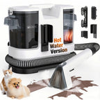 Lubluelu V8 Instant Heated Function Carpet Cleaner Machine 15Kpa Powerful Suction Hot Water Upgrade Portable Carpet Cleaning Machines for Pet Stains with Cleaning Tools & Self-Cleaning for Car/Couch/Rug/Spot