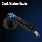 Upgraded Biometric Fingerprint Smart Door Lock, Bluetooth Digital Keypad Keyless Entry Door Lock, Password Touch Keypad Electronic Security Lock, Applicable Door Thickness 30mm-55mm For Home Apartment Office