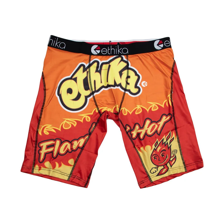 ETHIKA 1Pcs Men Underwear Boxers Breathable Mesh Crotch Man Underpants Plus Size L-3XL Mens Panties Printed Men's Boxers Briefs