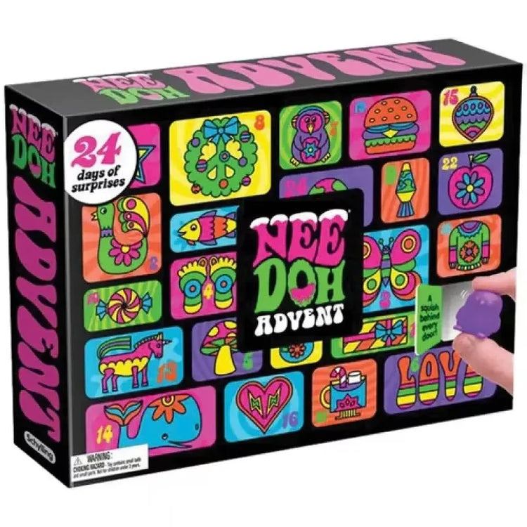 New NeeDoh Advent Calendar Gift 24 Day 3D PVC Sensory Squeeze Adult stress relieving toy Countdown Christmas 2027 Year Gift
