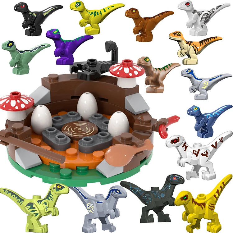 Jurassic Dinosaur Nest Baby Building Blocks Toys Collection Souvenir Gift Birthday Jurassic Rex Raptor
