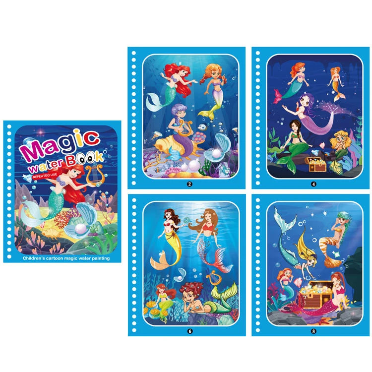 NEW Magic Water Drawing Books Coloring Books Painting Toys for Birthday Christmas New Year Gift for Boys and Girls