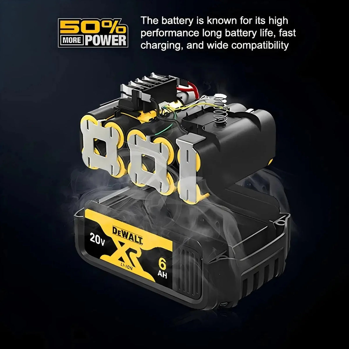 100%Original Dewalt Battery 20V 6Ah 9Ah Tool Battery DCB206 DCB205 DCB200 DCF887 DCG405 DCD791 DCF922 DCF850 DCD805 tool battery