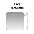 5PCS Car Phone Holder Metal Plate Magnetic Holder Round Square Sticker iron Sheet for Mobile Tablet Magnet Disk Desk Car Stand